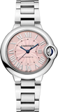  Shop Authentic Cartier Ballon Bleu de Cartier Pink Dial Silver Steel Strap Watch for Women - WSBB0046 - Luxxuri