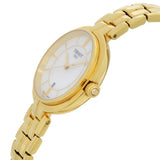  Shop Authentic Tissot Flamingo Mother of Pearl White Dial Gold Steel Strap Watch For Women - T094.210.33.111.00 - Luxxuri