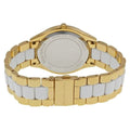 Michael Kors Slim Runway Quartz White Dial Two Tone Steel Strap Watch For Women - MK4295