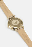  Shop Authentic Emporio Armani Gianni T Bar Crystals Silver Dial Brown Leather Strap Watch For Women - AR11518 - Luxxuri