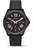  Shop Authentic Fossil Cecile Multifunction Black Dial Black Leather Strap Watch for Men - AM4523 - Luxxuri