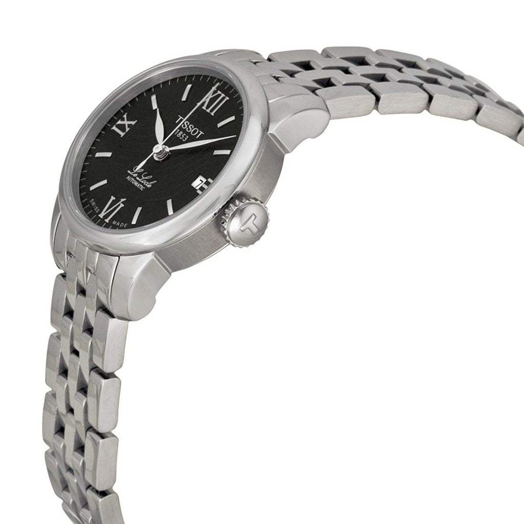  Shop Authentic Tissot Le Locle Automatic Small Lady Black Dial Silver Steel Strap Watch For Women - T41.1.183.53 - Luxxuri