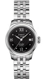  Shop Authentic Tissot Le Locle Automatic Lady Black Dial Silver Steel Strap Watch For Women - T41.1.183.56 - Luxxuri