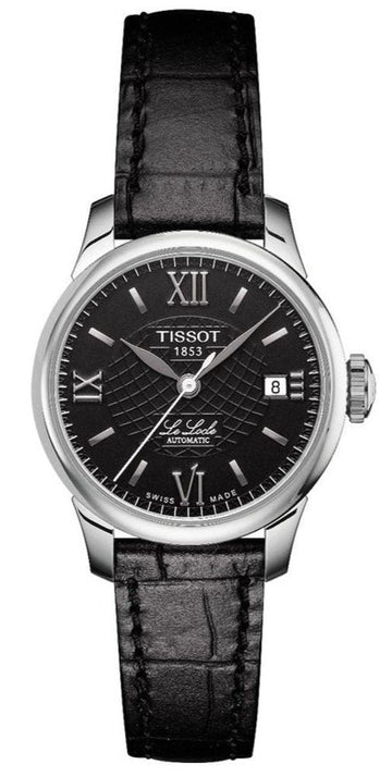  Shop Authentic Tissot Le Locle Automatic Lady Black Dial Black Leather Strap Watch for Women - T41.1.123.57 - Luxxuri