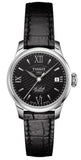  Shop Authentic Tissot Le Locle Automatic Lady Black Dial Black Leather Strap Watch for Women - T41.1.123.57 - Luxxuri