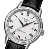  Shop Authentic Tissot Carson Powermatic 80 White Dial Black Leather Strap Watch For Men - T085.407.16.013.00 - Luxxuri