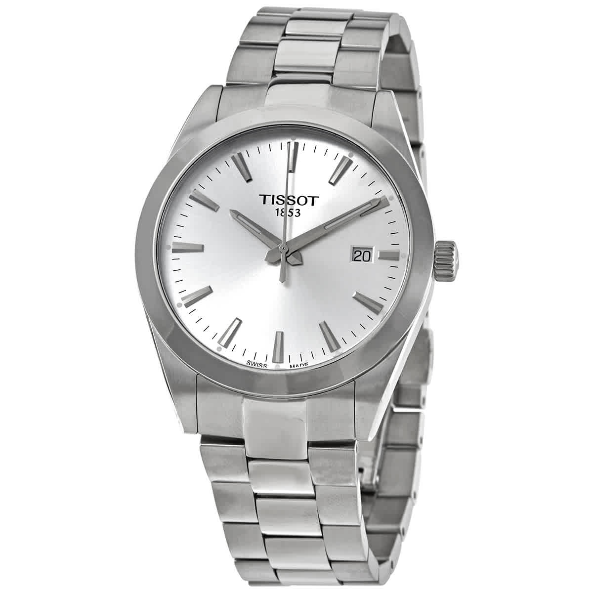  Shop Authentic Tissot Gentleman Silver Dial Silver Steel Strap Watch For Men - T127.410.11.031.00 - Luxxuri