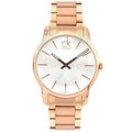  Shop Authentic Calvin Klein City White Dial Rose Gold Steel Strap Watch for Men - K2G21646 - Luxxuri