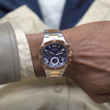  Shop Authentic Guess Headliner Multifunction Blue Dial Two Tone Steel Strap Watch For Men - GW0572G4 - Luxxuri