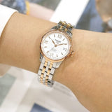  Shop Authentic Tissot Le Locle Automatic Small Lady Silver Dial Two Tone Steel Strap Watch For Women - T41.2.183.33 - Luxxuri