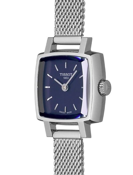  Shop Authentic Tissot Lovely Square Blue Dial Silver Mesh Bracelet Watch For Women - T058.109.11.041.00 - Luxxuri