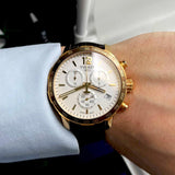  Shop Authentic Tissot Quickster Chronograph White Dial Brown Leather Strap Watch For Men - T095.417.36.037.02 - Luxxuri