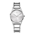 Shop Authentic Calvin Klein Stately White Dial Silver Steel Strap Watch for Women - K3G23126 - Luxxuri