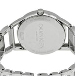  Shop Authentic Calvin Klein Stately White Dial Silver Steel Strap Watch for Women - K3G23126 - Luxxuri
