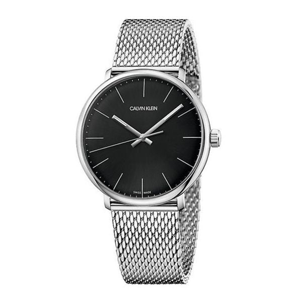  Shop Authentic Calvin Klein High Noon Black Dial Silver Mesh Bracelet Watch for Men - K8M21121 - Luxxuri