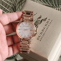  Shop Authentic Burberry The City White Dial Rose Gold Steel Strap Watch for Women - BU9204 - Luxxuri