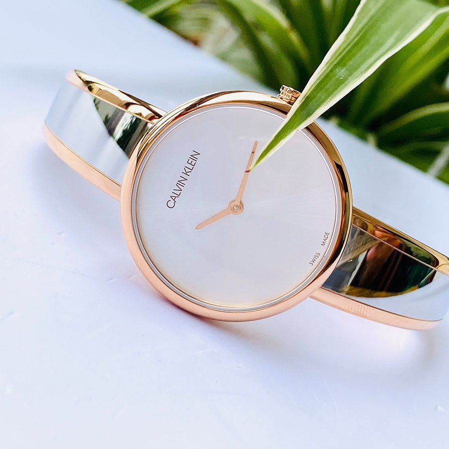  Shop Authentic Calvin Klein Seduce Silver Dial Two Tone Steel Strap Watch for Women - K4E2N61Y - Luxxuri