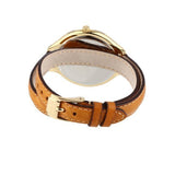  Shop Authentic Michael Kors Runway Gold Dial Brown Leather Strap Watch For Women - MK2256 - Luxxuri