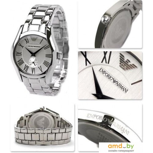  Shop Authentic Emporio Armani Classic Quartz Silver Dial Silver Steel Strap Watch For Men - AR0647 - Luxxuri