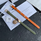  Shop Authentic Versace Medusa Lock Icon Quartz Beige Dial Green Leather Strap Watch for Women - VEDW00519 - Luxxuri