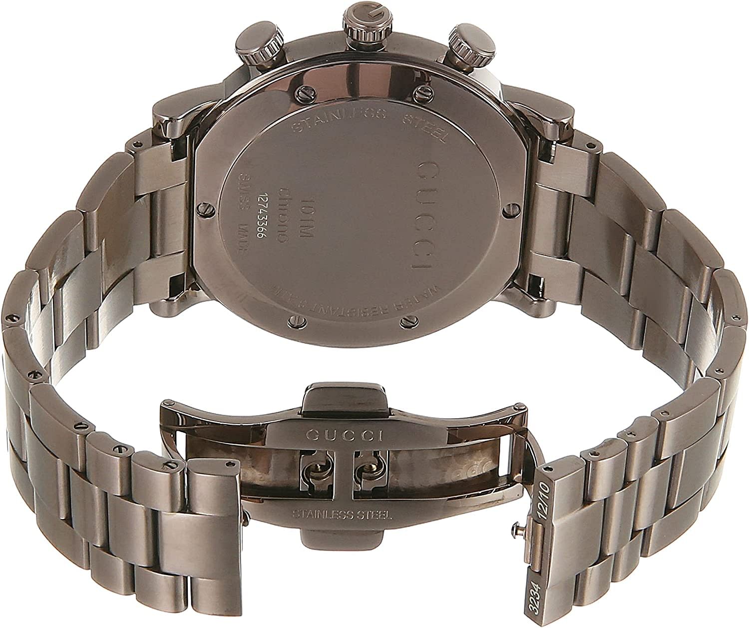  Shop Authentic Gucci G Chrono Brown Dial Brown Steel Strap Watch For Men - YA101341 - Luxxuri