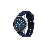  Shop Authentic Tommy Hilfiger Austin Quartz Blue Dial Blue Rubber Strap Watch for Men - 1791635 - Luxxuri