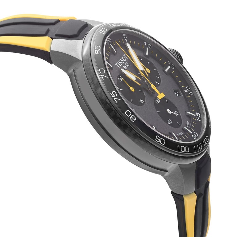  Shop Authentic Tissot T Bike Cycling Tour de France Black Dial Two Tone Rubber Strap Watch For Men - T111.417.37.441.00 - Luxxuri