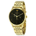  Shop Authentic Emporio Armani Classic Chronograph Black Dial Gold Steel Strap Watch For Men - AR1893 - Luxxuri