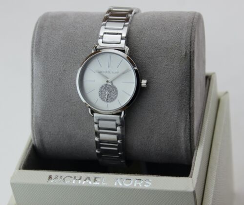  Shop Authentic Michael Kors Portia Quartz Silver Dial Silver Steel Strap Watch For Women - MK3837 - Luxxuri