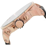  Shop Authentic Diesel Big Daddy Gold & Black Dial Black Leather Strap Watch For Men - DZ7261 - Luxxuri