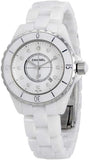  Shop Authentic Chanel J12 Diamonds Ceramic White Dial White Steel Strap Watch for Women - J12 H1628 - Luxxuri