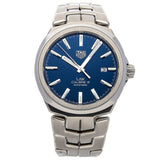  Shop Authentic Tag Heuer Link Automatic Blue Dial Silver Steel Strap Watch for Men - WBC2112.BA0603 - Luxxuri