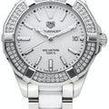  Shop Authentic Tag Heuer Aquaracer Diamonds White Dial Two Tone Steel Strap Watch for Women - WAY131F.BA0914 - Luxxuri
