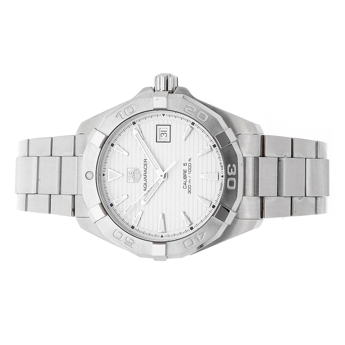  Shop Authentic Tag Heuer Aquaracer White Dial Watch for Men - WAY2111.BA0928 - Luxxuri