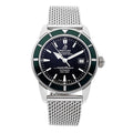  Shop Authentic Breitling Superocean Heritage 42mm Chronograph Green Bezel Mens Watch - A1732136 - Luxxuri