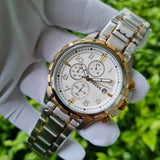  Shop Authentic Fossil Dean Chronograph White Dial Silver Steel Strap Watch for Men - FS4795 - Luxxuri