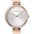  Shop Authentic Calvin Klein Wavy White Dial Rose Gold Steel Strap Watch for Women - K9U23646 - Luxxuri
