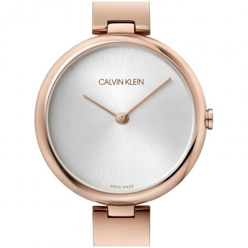  Shop Authentic Calvin Klein Wavy White Dial Rose Gold Steel Strap Watch for Women - K9U23646 - Luxxuri