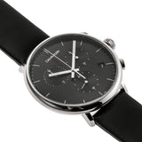  Shop Authentic Calvin Klein High Noon Chronograph Black Dial Black Leather Strap Watch for Men - K8M271C1 - Luxxuri