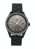  Shop Authentic Tag Heuer Carrera Diamonds Anthracite Black Dial Black Leather Strap Watch for Women - WAR1115.FC6392 - Luxxuri