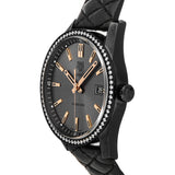 Shop Authentic Tag Heuer Carrera Diamonds Anthracite Black Dial Black Leather Strap Watch for Women - WAR1115.FC6392 - Luxxuri