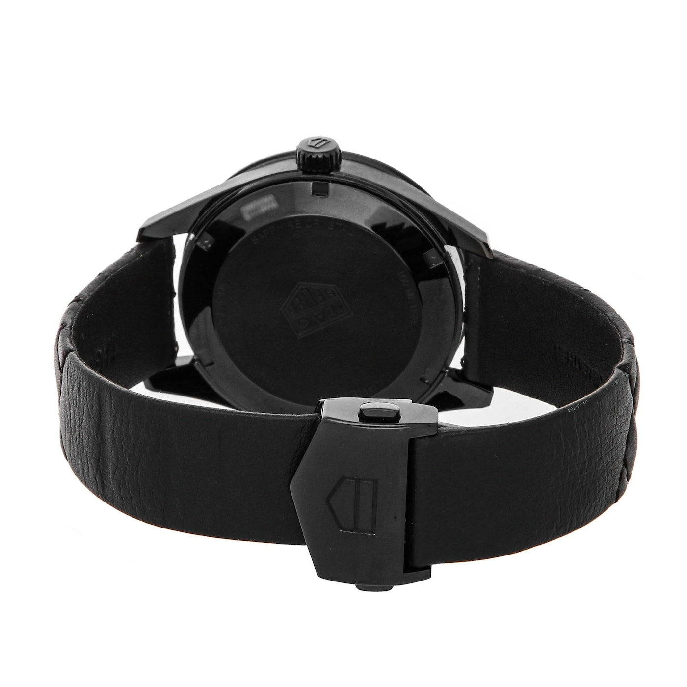 Tag Heuer Carrera Diamonds Anthracite Black Dial Black Leather Strap Watch for Women - WAR1115.FC6392