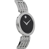  Shop Authentic Movado Esperanza 28mm Black Dial Silver Steel Strap Watch For Women - 0607051 - Luxxuri