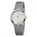  Shop Authentic Calvin Klein Minimal White Dial Silver Mesh Bracelet Watch for Women - K3M2212Y - Luxxuri