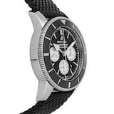  Shop Authentic Breitling Superocean Heritage B01 Chronograph 44 Black Dial Black Mesh Bracelet Watch for Men - AB0162121B1S1 - Luxxuri