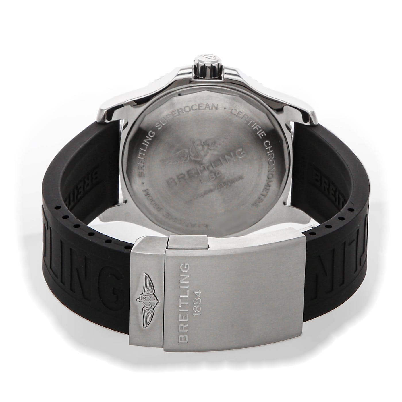  Shop Authentic Breitling Superocean II 44mm Black Dial Black Rubber Strap Watch for Men - A17367D71B1S2 - Luxxuri