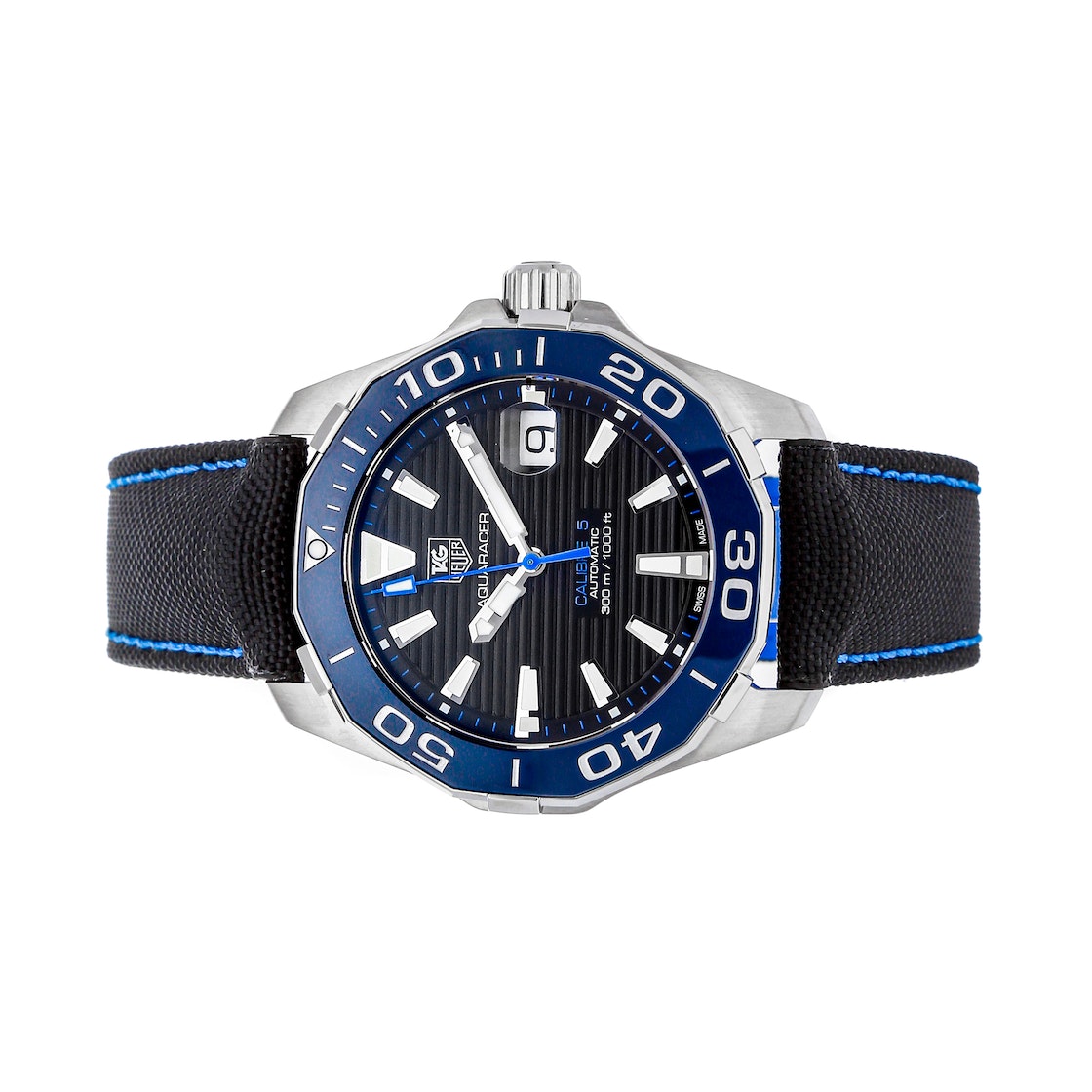  Shop Authentic Tag Heuer Aquaracer Blue Dial Watch for Men - WAY211B.FC6363 - Luxxuri
