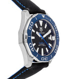  Shop Authentic Tag Heuer Aquaracer Calibre 5 Automatic Black Dial Black Nylon Strap Watch for Men - WAY211B.FC6363 - Luxxuri