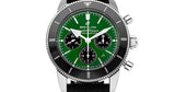 Shop Authentic Breitling Superocean Heritage B01 Chronograph 44 Limited Edition Green Dial Black Mesh Bracelet Watch for Men - AB01621A1L1S1 - Luxxuri