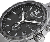  Shop Authentic Tissot Quickster Chronograph Black Dial Silver Steel Strap Watch For Men - T095.417.11.067.00 - Luxxuri